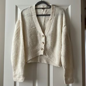 Free People Cropped Cardigan
